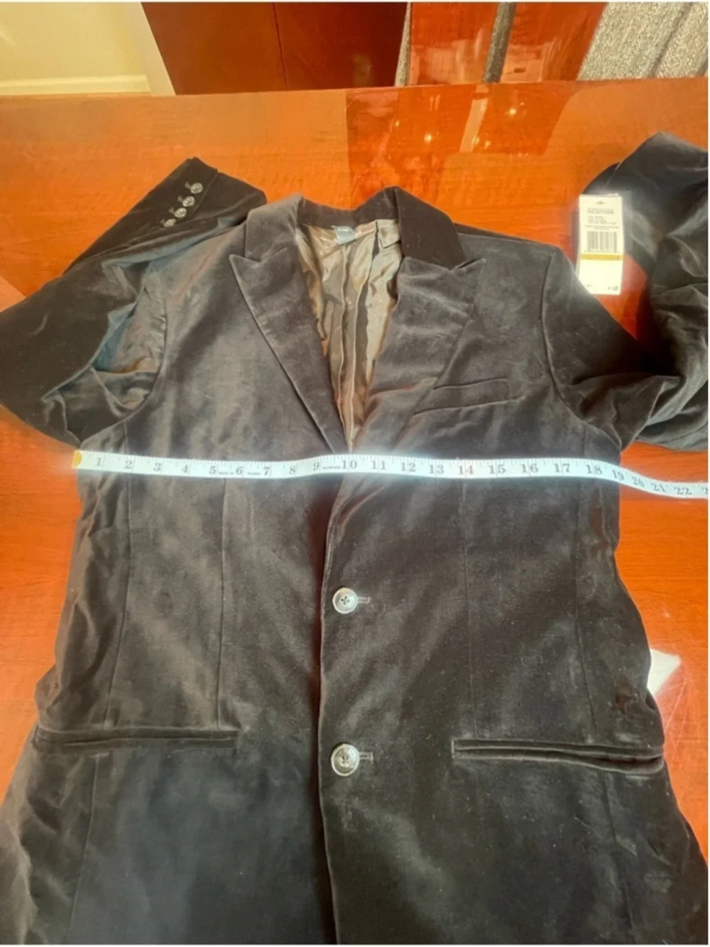 NWT Kenneth Cole Reaction Black Velvet Blazer Jacket Mens Small Smooth As Velvet
